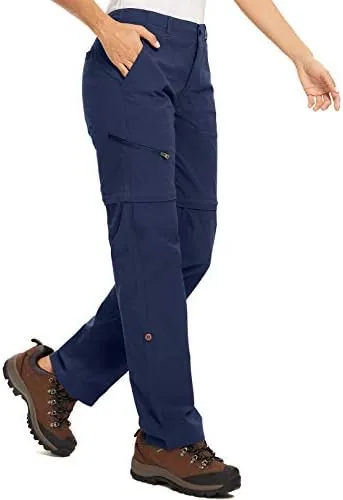 toomett womens hiking pants convertible lightweight quick dry outdoor travel camping safari pants2192blue8